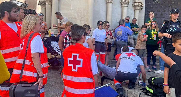 Un trasladado al hospital y siete atenciones sanitarias en la última vaquilla de San Mateo 1 Un trasladado al hospital y siete atenciones sanitarias en la última vaquilla de San Mateo