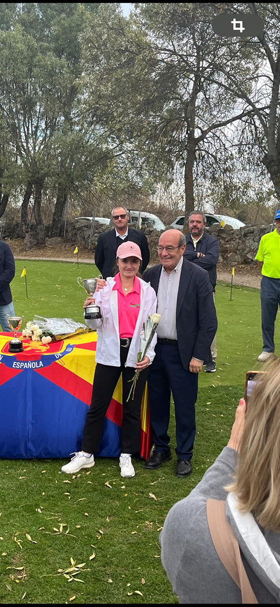 Belén Novillo, del club de golf La Vereda, campeona de España Hándicap de Campos Rústicos