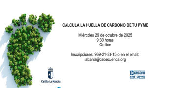 CEOE-Cepyme Cuenca impartirá una jornada online para que las pymes calculen su huella de carbono