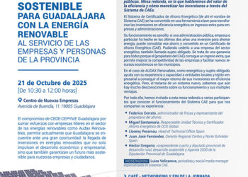 CEOE-Cepyme Guadalajara y Audax Renovables organizan una jornada para hablar de la transición energética en la provincia
