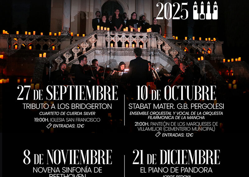 Cambio de fecha: ‘El Piano de Pandora’ se celebrará el 21 de diciembre dentro del ciclo ‘Guadalajara a la luz de las velas’ 2 Cambio de fecha ‘El Piano de Pandora’ se celebrará el 21 de diciembre dentro del ciclo ‘Guadalajara a la luz de las velas’