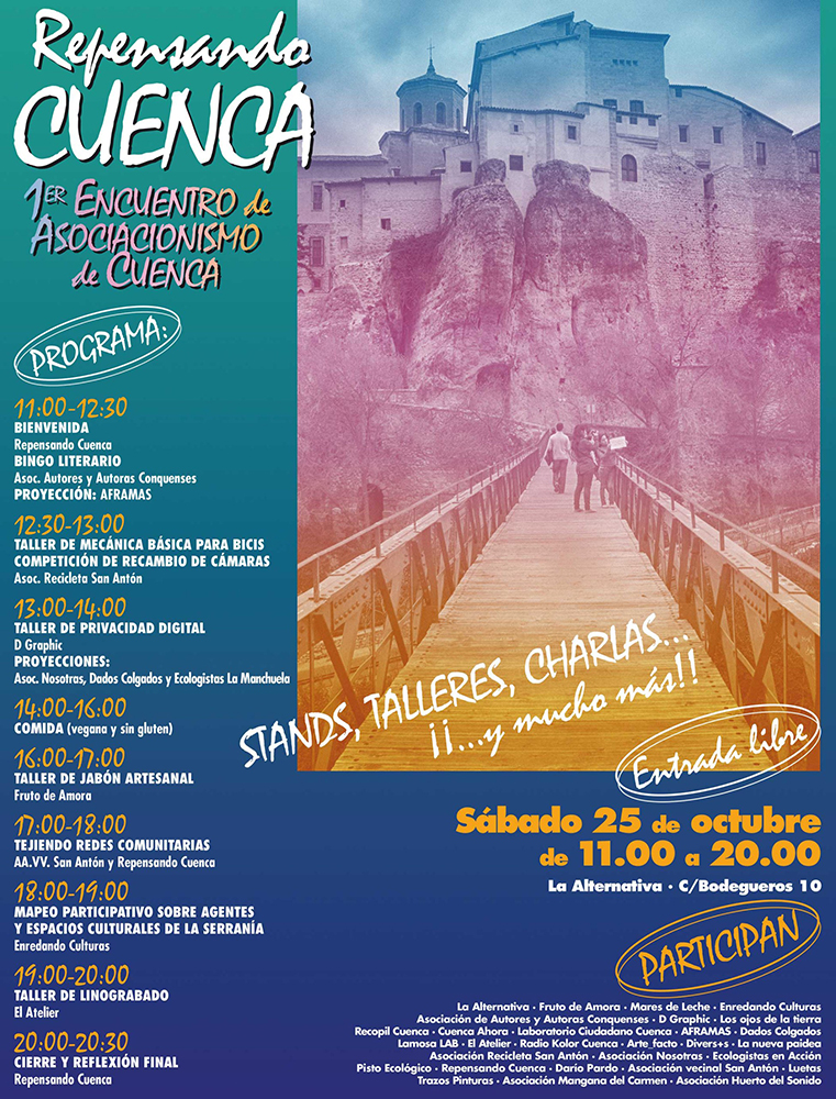 Cuenca acoge el sábado 25 de octubre el primer Encuentro de Asociacionismo 2 Cuenca acoge el sábado 25 de octubre el primer Encuentro de Asociacionismo