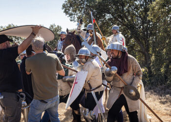 Dojo Producciones rueda un cortometraje sobre la herida mortal que sufrió Jorge Manrique en el Castillo de Garcimuñoz