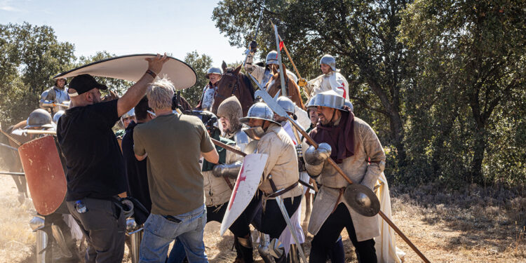 Dojo Producciones rueda un cortometraje sobre la herida mortal que sufrio Jorge Manrique en el Castillo de Garcimunoz 1