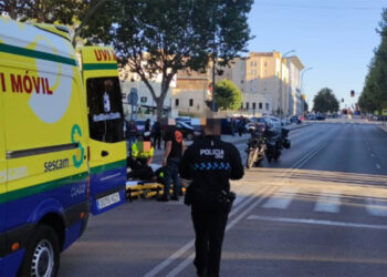 Dos motoristas de Mallorca heridos en un accidente en la calle Hermanos Becerril de Cuenca Dos motoristas de Mallorca heridos en un accidente en la calle Hermanos Becerril de Cuenca