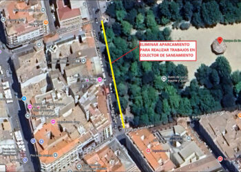 El Ayuntamiento de Cuenca lleva a cabo este miércoles y jueves la limpieza del colector municipal del Parque de San Julián