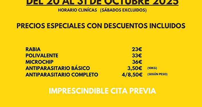 El lunes comienza la segunda campaña de vacunación e identificación de animales en Azuqueca