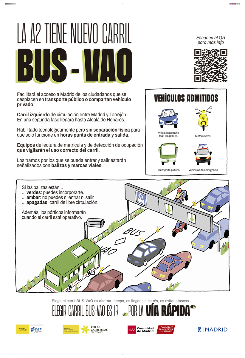 El nuevo Bus-VAO de la A-2 listo para empezar a funcionar en 2026 2 El nuevo Bus-VAO de la A-2 listo para empezar a funcionar en 2026
