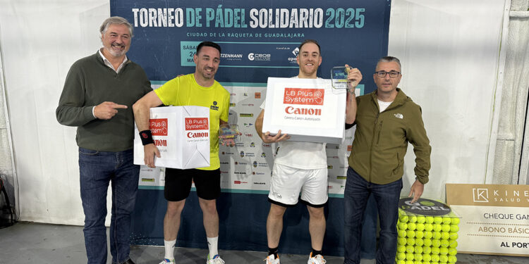 El torneo de pádel solidario de Witzenmann y CEOE-Cepyme Guadalajara recauda 2.160 euros a beneficio de Apanag