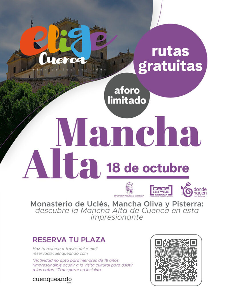 Elige Cuenca invita a recorrer y saborear este sábado la Mancha Alta