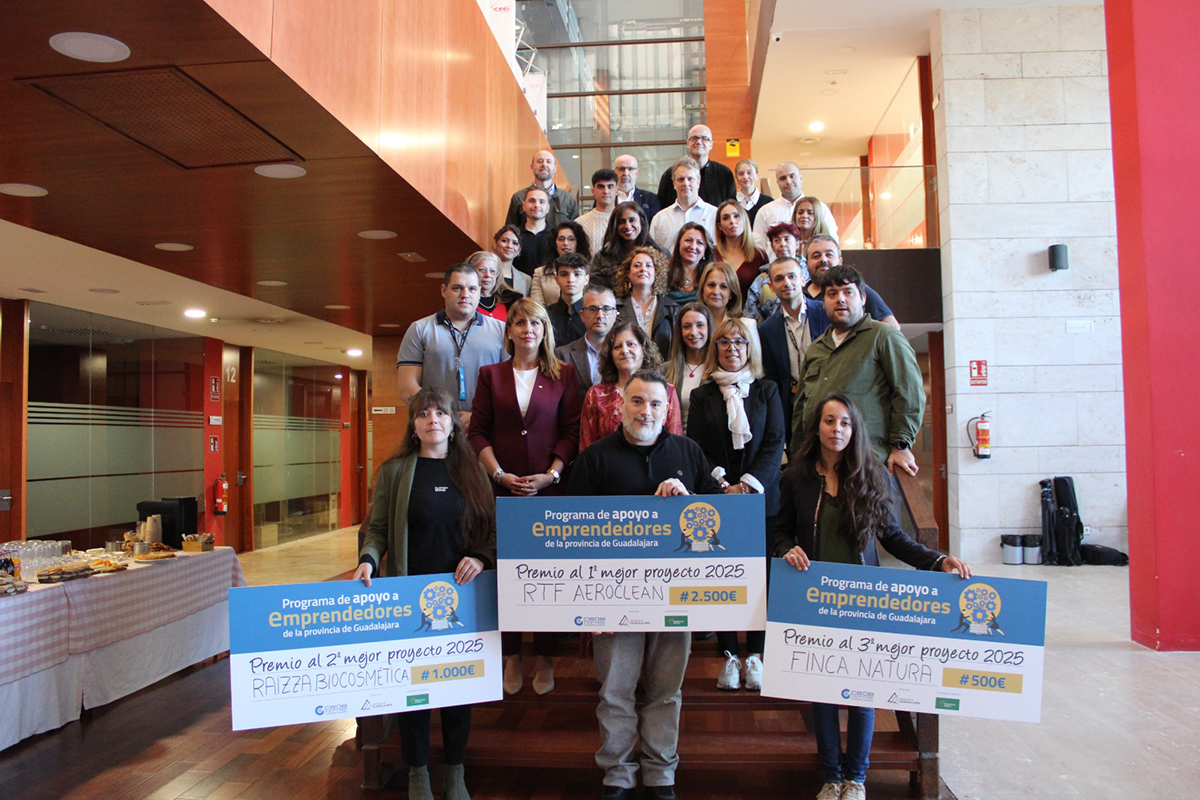 Eurocaja Rural reconoce el esfuerzo y la creatividad de los emprendedores alcarreños de la VIII edición del 'Programa de Apoyo a Emprendedores'