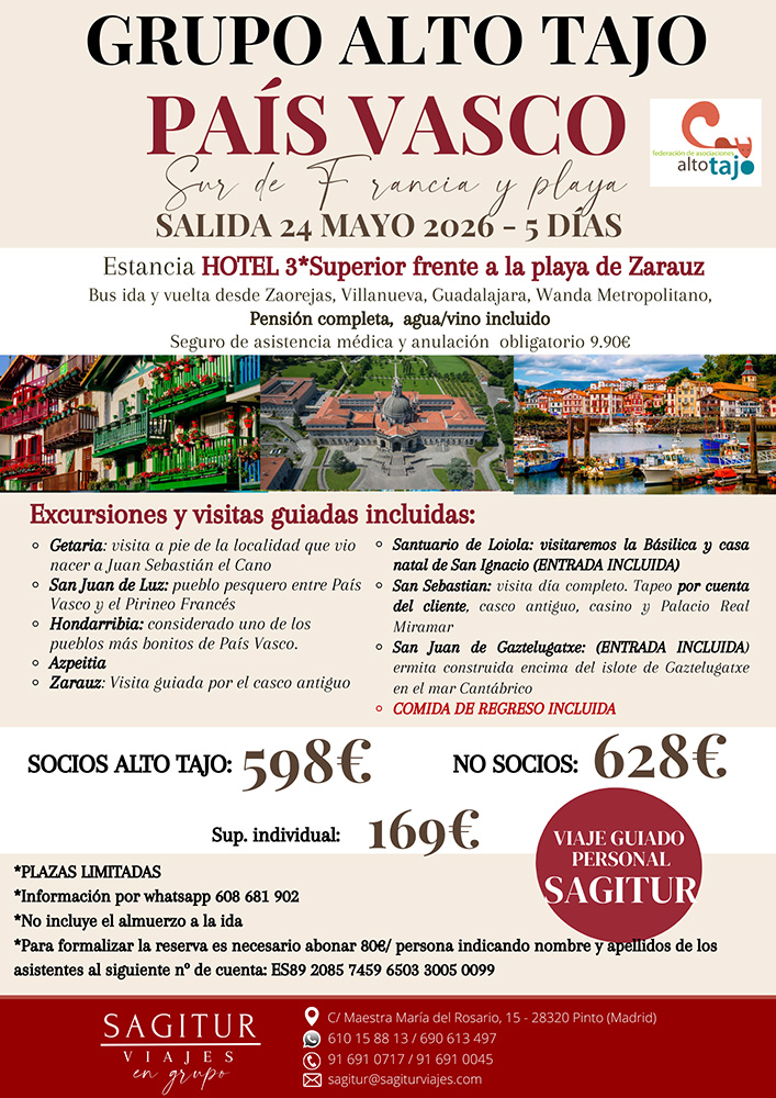 La Federación Asociaciones Alto Tajo organiza su quinto viaje de primavera para fortalecer los lazos entre los pueblos de la Mancomunidad 2 La Federación Asociaciones Alto Tajo organiza su quinto viaje de primavera para fortalecer los lazos entre los pueblos de la Mancomunidad