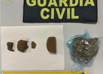 La Guardia Civil detiene a un hombre en la A-3 con 40 gramos de hachís y 12 gramos de marihuana