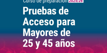 La UCLM abre hasta el 31 de octubre la matrícula del curso preparatorio para las pruebas de acceso para mayores de 25 y de 45 años