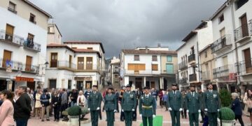 La Virgen del Pilar y la bandera de España hicieron de Cañete, santo y seña de la Serranía