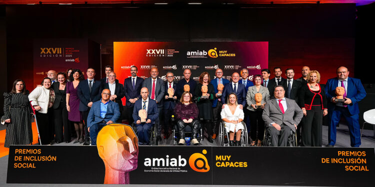 Amiab entrega sus XXVII Premios a la Inclusión en una gala anual para el recuerdo