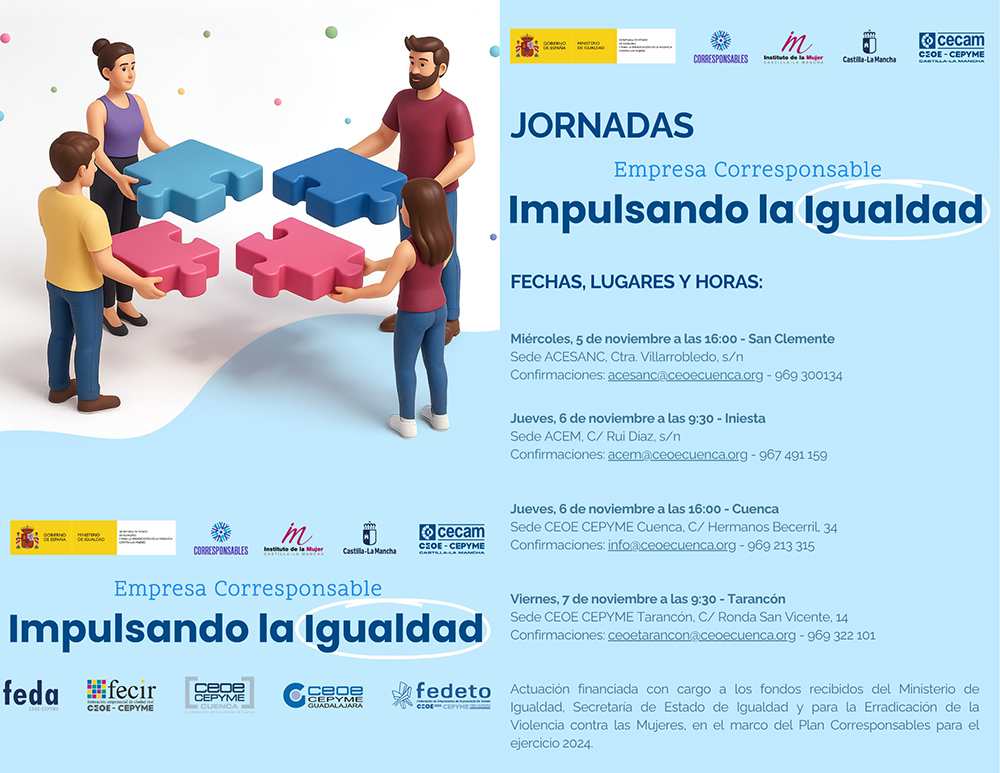 CEOE-Cepyme Cuenca celebra cuatro jornadas para impulsar la igualdad en las empresas 2 Empresa Corresponsable - 2