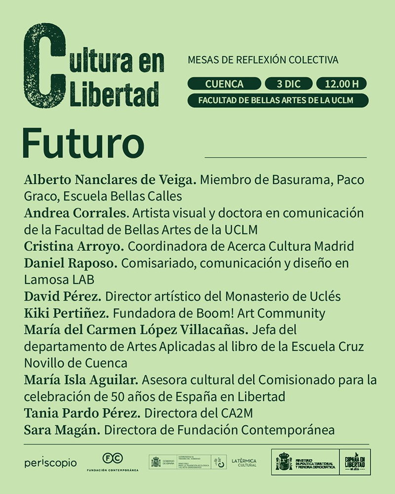Cuenca aborda el futuro de la evolución cultural en una mesa de reflexión colectiva en el marco del proyecto “Cultura y Libertad” 2 Cuenca aborda el futuro de la evolución cultural en una mesa de reflexión colectiva en el marco del proyecto “Cultura y Libertad”