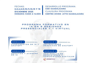 El Ayuntamiento de Guadalajara lanza un programa formativo para los jóvenes sobre inteligencia artificial