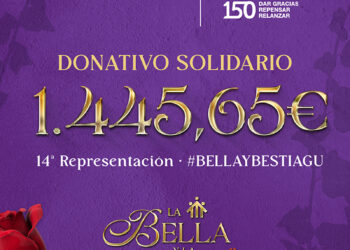 El Grupo de Teatro Salesianos dona 1.445,65 euros a Misiones Salesianas con su función solidaria de La Bella y la Bestia
