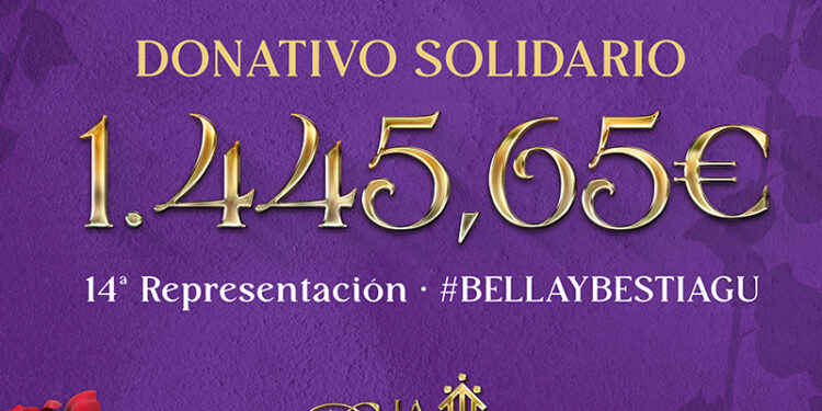 El Grupo de Teatro Salesianos dona 1.445,65 euros a Misiones Salesianas con su función solidaria de La Bella y la Bestia