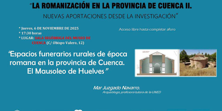 El mausoleo romano de Huelves, protagonista de una nueva conferencia en el Museo de Cuenca