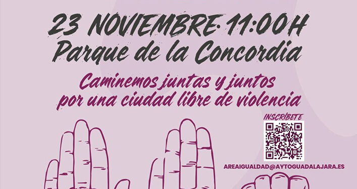 Este domingo se celebra la III Marcha Popular por la Eliminación de la Violencia contra la Mujer que parte de la Concordia