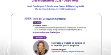 Gemma Mengual protagonista del desayuno deportivo empresarial de APEDEGU, CEOE-Gepyme Guadalajara y el Ayuntamiento de Guadalajara