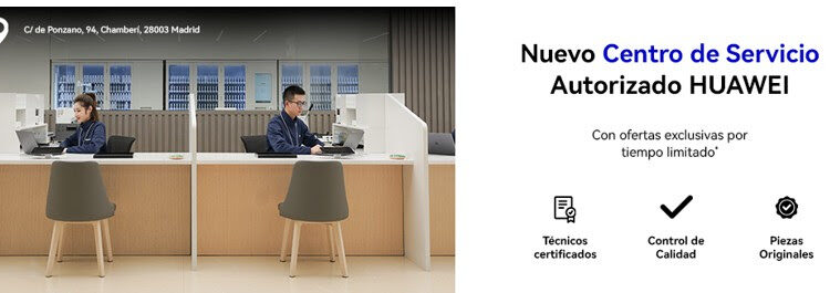 Huawei impulsa la satisfacción postventa con cinco servicios gratuitos y más centros de servicio autorizado en España