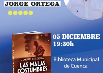 Jorge Ortega presenta su última novela novela Las malas costumbres en la Biblioteca Municipal del Centro Aguirre