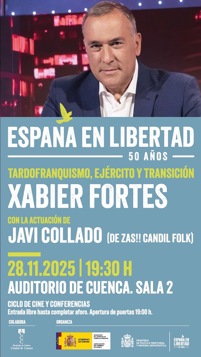 La Subdelegación del Gobierno de Cuenca organiza una conferencia coloquio con Xabier Fortes