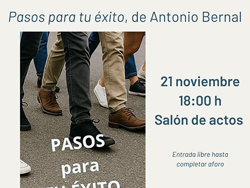 La biblioteca municipal de Cuenca acoge la presentación del libro "Pasos para tu éxito" del autor conquense Antonio Bernal 1 La biblioteca municipal de Cuenca acoge la presentación del libro Pasos para tu éxito del autor conquense Antonio Bernal