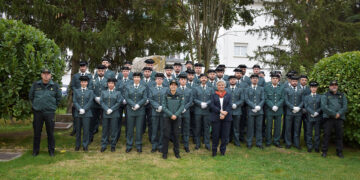 La subdelegada del Gobierno recibe a los 42 nuevos guardias civiles de la Comandancia de Cuenca