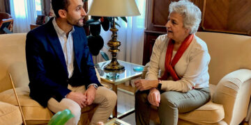 M.ª Luz Fernández recibe a Diego Cerezo, nuevo responsable de la Jefatura Provincial de Tráfico en Cuenca