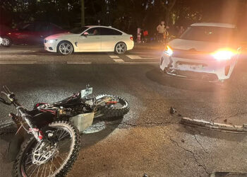 Un motorista herido tras una colisión con un coche en Cuenca 4 Un motorista herido tras una colisión con un coche en Cuenca