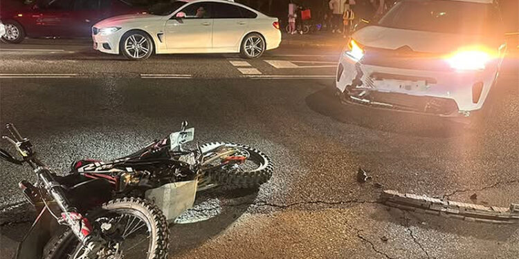 Un motorista herido tras una colisión con un coche en Cuenca 1 Un motorista herido tras una colisión con un coche en Cuenca