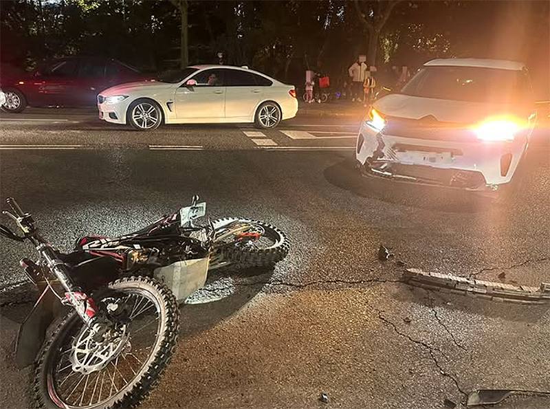 Un motorista herido tras una colisión con un coche en Cuenca 2 Un motorista herido tras una colisión con un coche en Cuenca