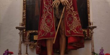 La Hermandad de Jesús con la Caña en la solemnidad de Cristo Rey del Universo