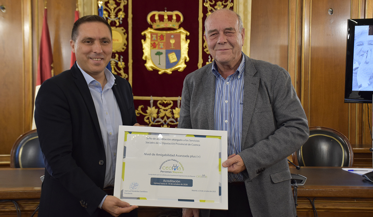CEOMA acredita a la Diputación de Cuenca como Administración Pública Amigable con las personas mayores 2 CEOMA acredita a la Diputación de Cuenca como Administración Pública Amigable con las personas mayores