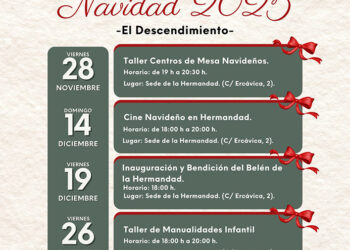 Cine, taller de manualidades, taller de repostería, inauguración del Belén y Buzón Real para celebrar la Navidad en la Hermandad del El Descendimiento