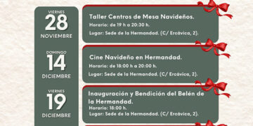 Cine, taller de manualidades, taller de repostería, inauguración del Belén y Buzón Real para celebrar la Navidad en la Hermandad del El Descendimiento