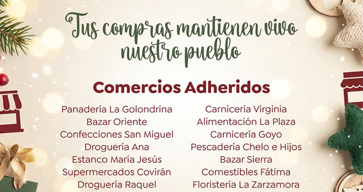El Ayuntamiento de Huete lanza la VII Campaña de “Apoyo al Comercio Local” con 500 € en premios