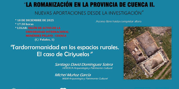 El yacimiento de Ciriyuelos en Chumillas protagoniza la nueva conferencia del ciclo sobre romanización en Cuenca 1 El yacimiento de Ciriyuelos en Chumillas protagoniza la nueva conferencia del ciclo sobre romanización en Cuenca
