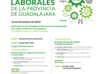 Impulsa Guadalajara organiza el IV Foro de Relaciones Laborales de la provincia el próximo 12 de diciembre