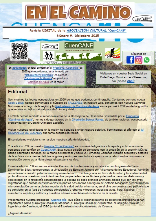 La Asociación Cultural “CuenCANP” edita un número más de su revista “En el Camino”