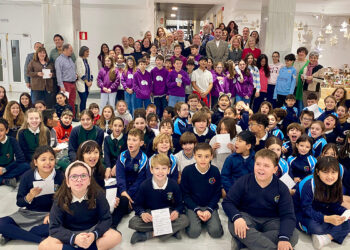 La Delegación de la Junta de Guadalajara inaugura el Belén colaborativo ‘Un Belén, nuestras manos’, elaborado por el alumnado de treinta centros educativos de la provincia