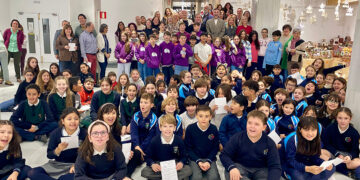 La Delegación de la Junta de Guadalajara inaugura el Belén colaborativo ‘Un Belén, nuestras manos’, elaborado por el alumnado de treinta centros educativos de la provincia