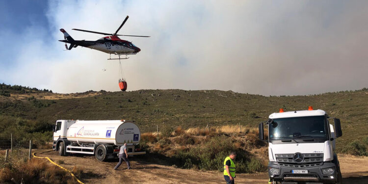 La Diputación de Guadalajara destina 30.000 euros al arreglo de caminos y viales de El Cardoso de la Sierra afectados por el incendio de la Sierra de Tamajón