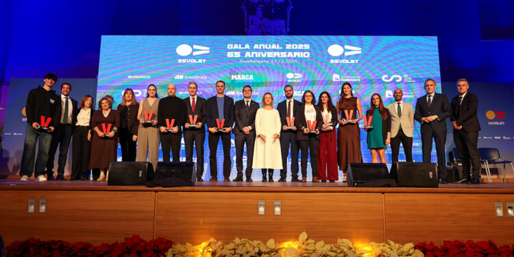 La Gala Anual de la RFEVB celebra en Guadalajara su 65º aniversario en una Gala marcada por el reconocimiento y la mirada al futuro