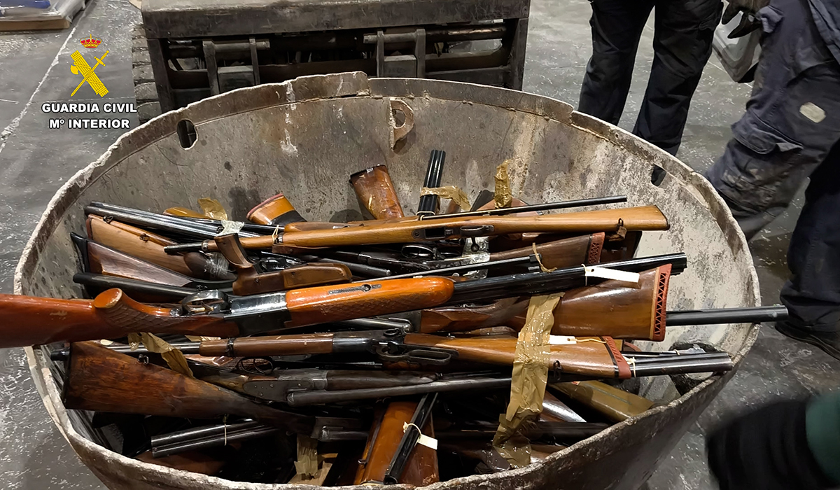 La Guardia Civil destruye 529 armas de fuego y armas blancas en Guadalajara 2 La Guardia Civil destruye 529 armas de fuego y armas blancas en Guadalajara